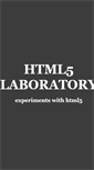 Mobile Screenshot of html5laboratory.com