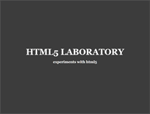 Tablet Screenshot of html5laboratory.com